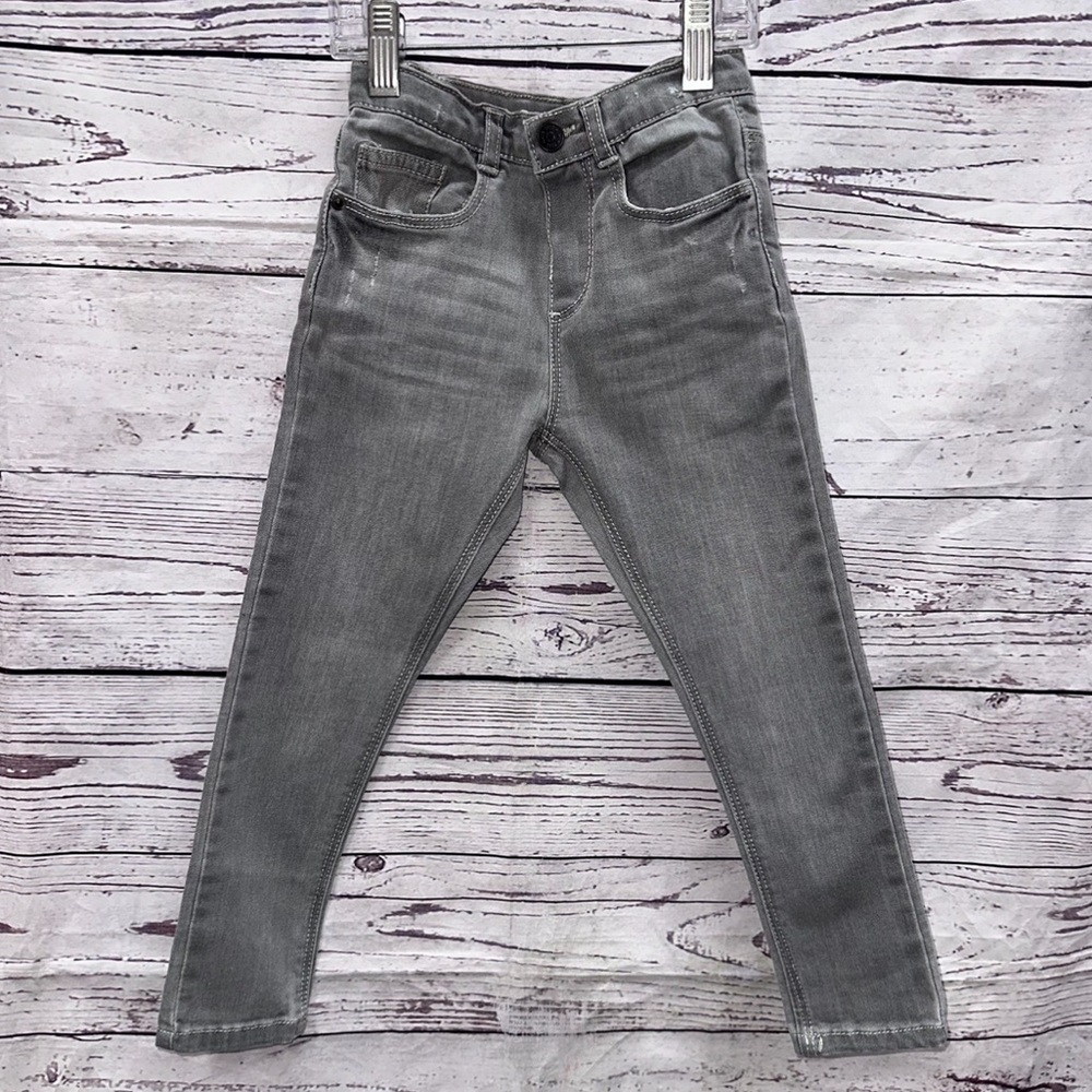 Zara Girls Grey Skinny Jeans Size 3-4 Years